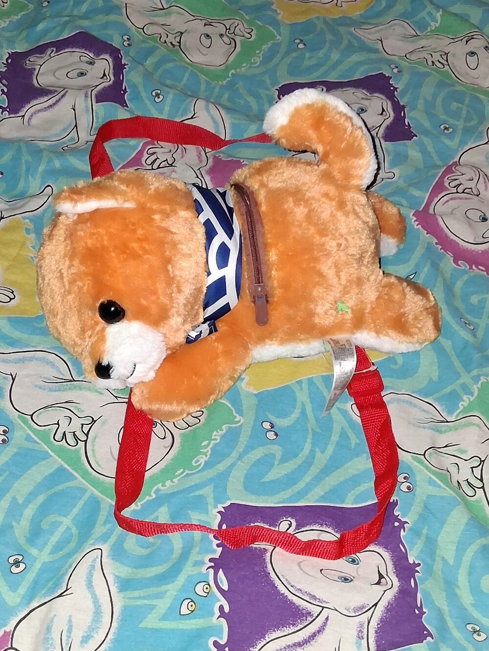 Amuse Mamashiba San Kyodai Shiba Inu 16" Plush Dog Backpack